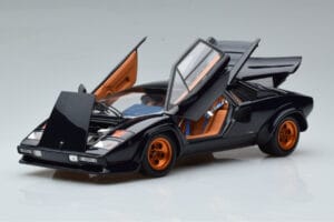 Lamborghini Countach LP500S Walter Wolf Tamsiai Mėlynas Kyosho 1:18 08320D Metalas - nuotrauka 2 iš 11