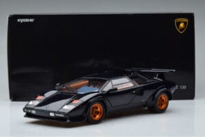 Lamborghini Countach LP500S Walter Wolf Tamsiai Mėlynas Kyosho 1:18 08320D Metalas - nuotrauka 11 iš 11