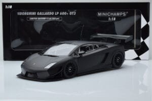 Lamborghini Gallardo LP600+ GT3 Matinis Juodas Minichamps 1:18 151111100 Metalas - nuotrauka 6 iš 6