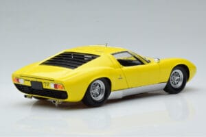 Lamborghini Miura SV Geltonas Kyosho 1:18 08317Y Metalas - nuotrauka 3 iš 11