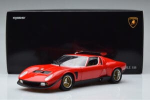 Lamborghini Miura SVR Raudonas Kyosho 1:18 08319RBK Metalas - nuotrauka 9 iš 9