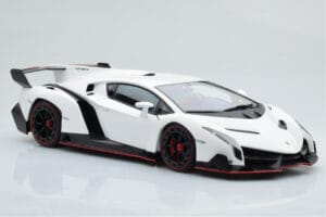 Lamborghini Veneno Baltas AUTOart 1:18 74507 Metalas - nuotrauka 6 iš 8