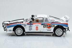 Lancia 037 Martini #8 A. Bettega / M. Perissinot Safari Rally 1985 Kyosho 1:18 08306J Metalas - nuotrauka 5 iš 8