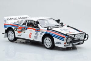 Lancia 037 Martini #8 A. Bettega / M. Perissinot Safari Rally 1985 Kyosho 1:18 08306J Metalas - nuotrauka 6 iš 8