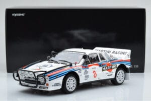 Lancia 037 Martini #8 A. Bettega / M. Perissinot Safari Rally 1985 Kyosho 1:18 08306J Metalas - nuotrauka 8 iš 8