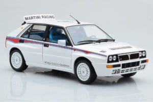 Lancia Delta HF Integrale 6 Baltas Kyosho 1:18 08344E Metalas - nuotrauka 6 iš 8