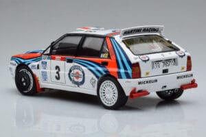 Lancia Delta HF Integrale Evoluzione #3 D. Auriol / B. Occelli Tour de Corse 1992 Kyosho 1:18 08348H Metalas - nuotrauka 6 iš 9