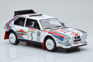 Lancia Delta S4 #5 M. Biasion / T. Siviero Rally San Remo 1986 IXO 1:18 18RMC130B Metalas - nuotrauka 4 iš 6