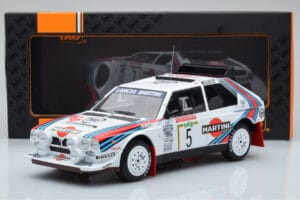 Lancia Delta S4 #5 M. Biasion / T. Siviero Rally San Remo 1986 IXO 1:18 18RMC130B Metalas - nuotrauka 6 iš 6