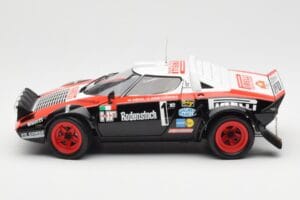 Lancia Stratos HF #1 Hunsruck Rally 1978 Kyosho 1:18 08130D Metalas - nuotrauka 4 iš 8