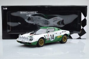 Lancia Stratos Alitalia #14 S. Munari / M. Mannucci Winners Rally Monte Carlo 1975 Minichamps 1:18 155751714 Metalas - nuotrauka 6 iš 6
