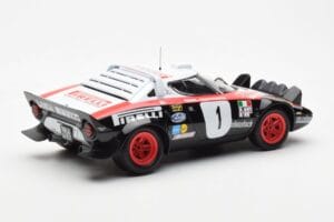 Lancia Stratos HF #1 Lancia Pirelli W. Rohrl / C. Geistdorfer Winners Dynabit Saarland Rallye 1978 Minichamps 1:18 155781701  - nuotrauka 2 iš 6