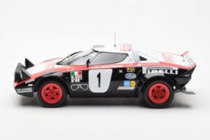 Lancia Stratos HF #1 Lancia Pirelli W. Rohrl / C. Geistdorfer Winners Dynabit Saarland Rallye 1978 Minichamps 1:18 155781701  - nuotrauka 3 iš 6
