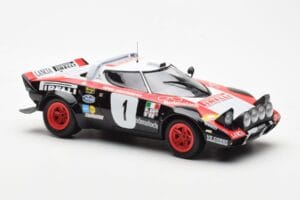 Lancia Stratos HF #1 Lancia Pirelli W. Rohrl / C. Geistdorfer Winners Dynabit Saarland Rallye 1978 Minichamps 1:18 155781701  - nuotrauka 4 iš 6