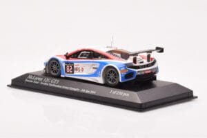 McLaren 12C GT3 #82 Russian Team A. Vasiliev / D. Vasiliauskas / M. Asmer / B. Spengler Spa 24 Hours 2014 Minichamps 1:43 437 - nuotrauka 3 iš 4