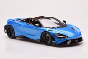 McLaren 765LT Spider Mėlynas GT Spirit 1:18 GT886 Derva - nuotrauka 4 iš 6
