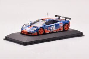 McLaren F1 GTR #33 Gulf Racing R. Bellm / M. Weaver / J-J. Lehto 24 Hours of Le Mans 1996 Minichamps 1:43 530164333 Metalas - nuotrauka 2 iš 4