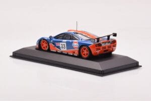 McLaren F1 GTR #33 Gulf Racing R. Bellm / M. Weaver / J-J. Lehto 24 Hours of Le Mans 1996 Minichamps 1:43 530164333 Metalas - nuotrauka 3 iš 4