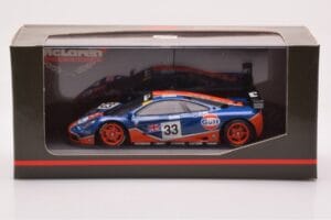 McLaren F1 GTR #33 Gulf Racing R. Bellm / M. Weaver / J-J. Lehto 24 Hours of Le Mans 1996 Minichamps 1:43 530164333 Metalas - nuotrauka 4 iš 4