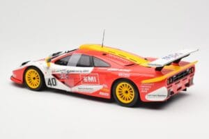 McLaren F1 GTR #40 J. O'Rourke / M. Sugden / P. Auberlein EMI 24 Hours of Le Mans 1996 UT Models 1:18 39820 Metalas - nuotrauka 5 iš 6