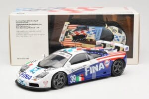 McLaren F1 GTR #39 N. Piquet / J. Cecotto / D. Sullivan Team Bigazzi 24 Hours of Le Mans 1996 UT Models 1:18 80439421485 Meta - nuotrauka 6 iš 6