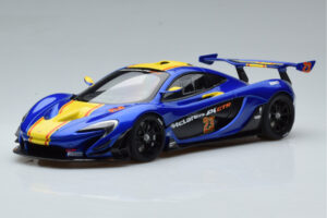 McLaren P1 GTR Mėlyna Su Geltonomis Juostomis AUTOart 1:18