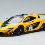 McLaren P1 GTR Geltona Su Žaliomis Juostomis AUTOart 1:18