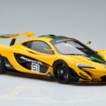 McLaren P1 GTR Geltona Su Žaliomis Juostomis AUTOart 1:18 - image 5 of 7
