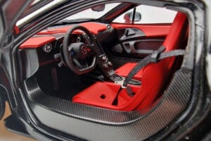 McLaren P1 Matinis Juodas AUTOart 1:18 76027 Metalas - nuotrauka 8 iš 9