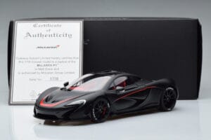McLaren P1 Matinis Juodas AUTOart 1:18 76027 Metalas - nuotrauka 9 iš 9
