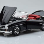 Mercedes 190 SL W121 Kabrioletas Juodas Minichamps 1:18 100037030 - image 2 of 8
