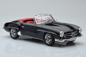 Mercedes 190 SL W121 Kabrioletas Juodas Minichamps 1:18 100037030 Metalas - nuotrauka 5 iš 8