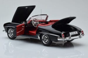 Mercedes 190 SL W121 Kabrioletas Juodas Minichamps 1:18 100037030 Metalas - nuotrauka 7 iš 8