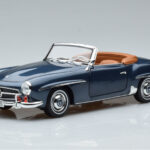 Mercedes 190 SL W121 Roadster Mėlynas Norev 1:18