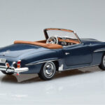 Mercedes 190 SL W121 Roadster Mėlynas Norev 1:18 - image 3 of 8