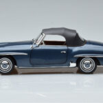 Mercedes 190 SL W121 Roadster Mėlynas Norev 1:18 - image 4 of 8