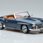 Mercedes 190 SL W121 Roadster Mėlynas Norev 1:18 - image 6 of 8