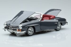 Mercedes 190 SL W121 Roadster Pilkas Norev 1:18 183402 Metalas - nuotrauka 2 iš 8