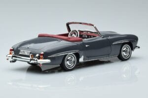 Mercedes 190 SL W121 Roadster Pilkas Norev 1:18 183402 Metalas - nuotrauka 3 iš 8