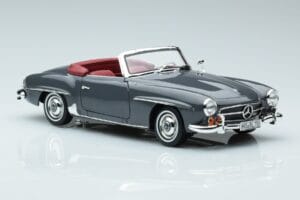 Mercedes 190 SL W121 Roadster Pilkas Norev 1:18 183402 Metalas - nuotrauka 5 iš 8
