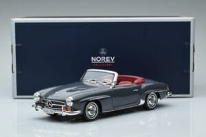 Mercedes 190 SL W121 Roadster Pilkas Norev 1:18 183402 Metalas - nuotrauka 8 iš 8