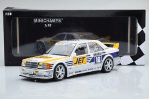 Mercedes 190E 2.5-16 W201 EVO 1 Jet #16 F. Biela Team Ms-Jet Racing DTM 1990 Minichamps 1:18 155903616 Metalas - nuotrauka 6 iš 6