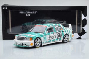 Mercedes 190E 2.5-16 W201 EVO 2 Debis #18 F. Giroix Team Zackspeed DTM 1991 Minichamps 1:18 155913618 Metalas - nuotrauka 6 iš 6