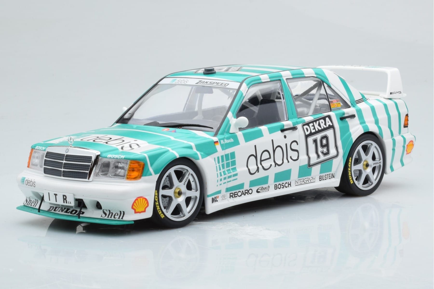 Mercedes 190E 2.5-16 W201 EVO 2 Debis #19 R. Asch Team Zackspeed DTM 1991 Minichamps 1:18 155913619 Metalas