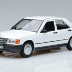 Mercedes 190 E W201 Baltas Norev 1:18 183820 Metalas