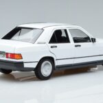 Mercedes 190 E W201 Baltas Norev 1:18 183820 Metalas - image 3 of 7