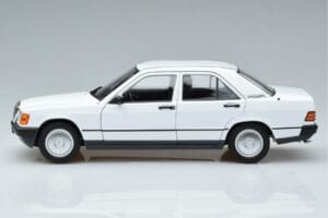 Mercedes 190 E W201 Baltas Norev 1:18 183820 Metalas - nuotrauka 4 iš 7
