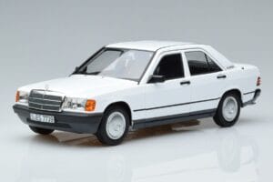 Mercedes 190 E W201 Baltas Norev 1:18 183820 Metalas