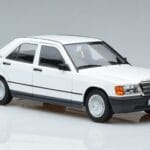 Mercedes 190 E W201 Baltas Norev 1:18 183820 Metalas - image 5 of 7