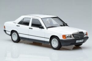 Mercedes 190 E W201 Baltas Norev 1:18 183820 Metalas - nuotrauka 5 iš 7